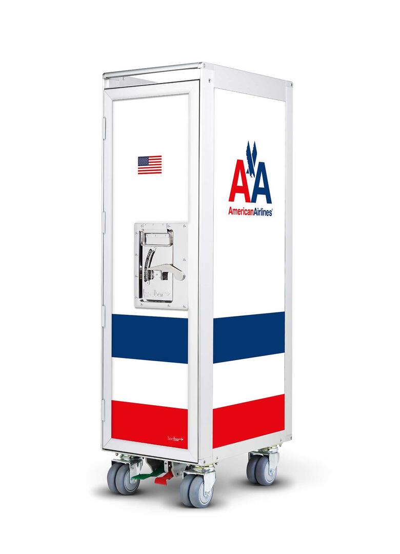 American Airlines Airplane Trolley Bordbar