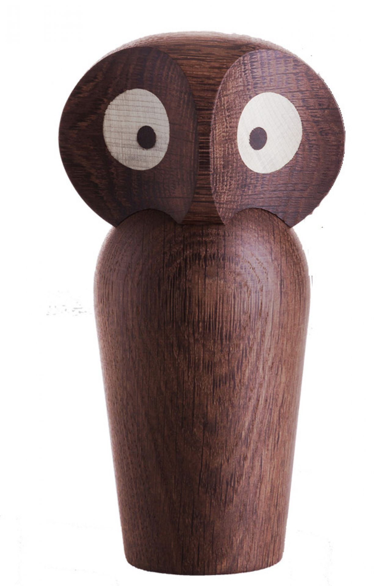 Owl Wooden figure smoked large Architectmade