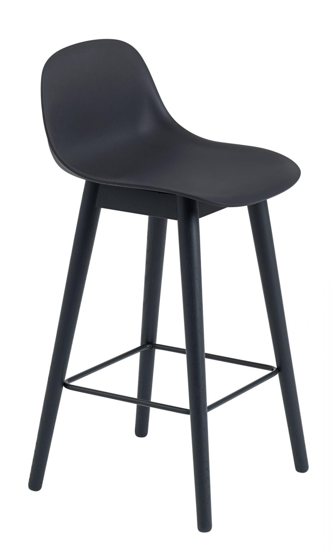 Fiber Counter Stool Bar Stool with Backrest H 65 cm Muuto