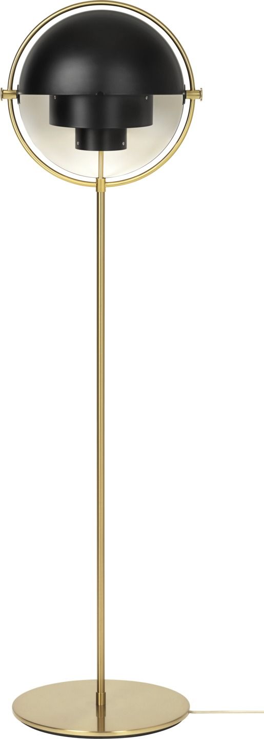 Multi-Lite Floor lamp Black / Brass Gubi
