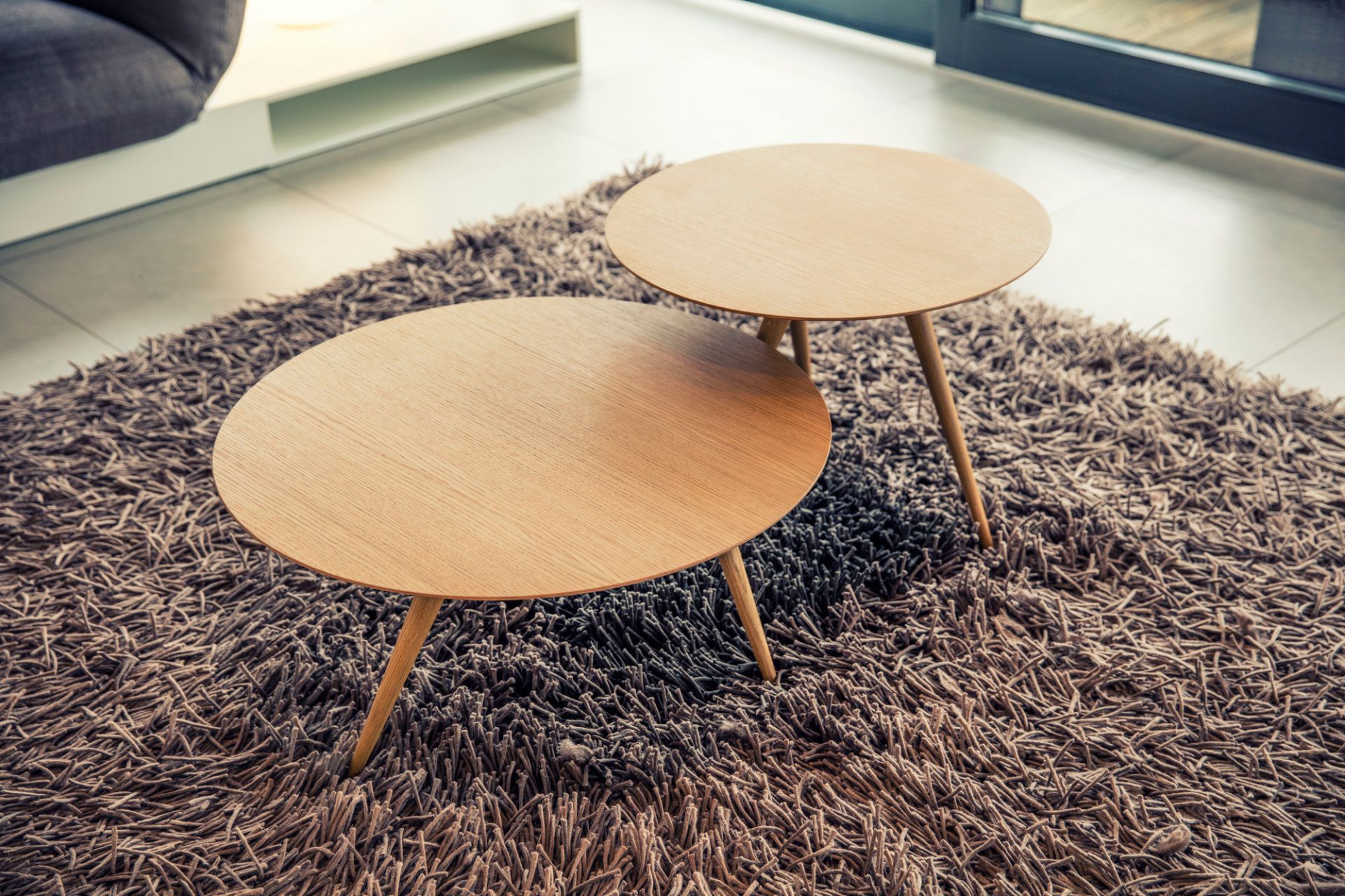 Turn low side table natural oak Maigrau