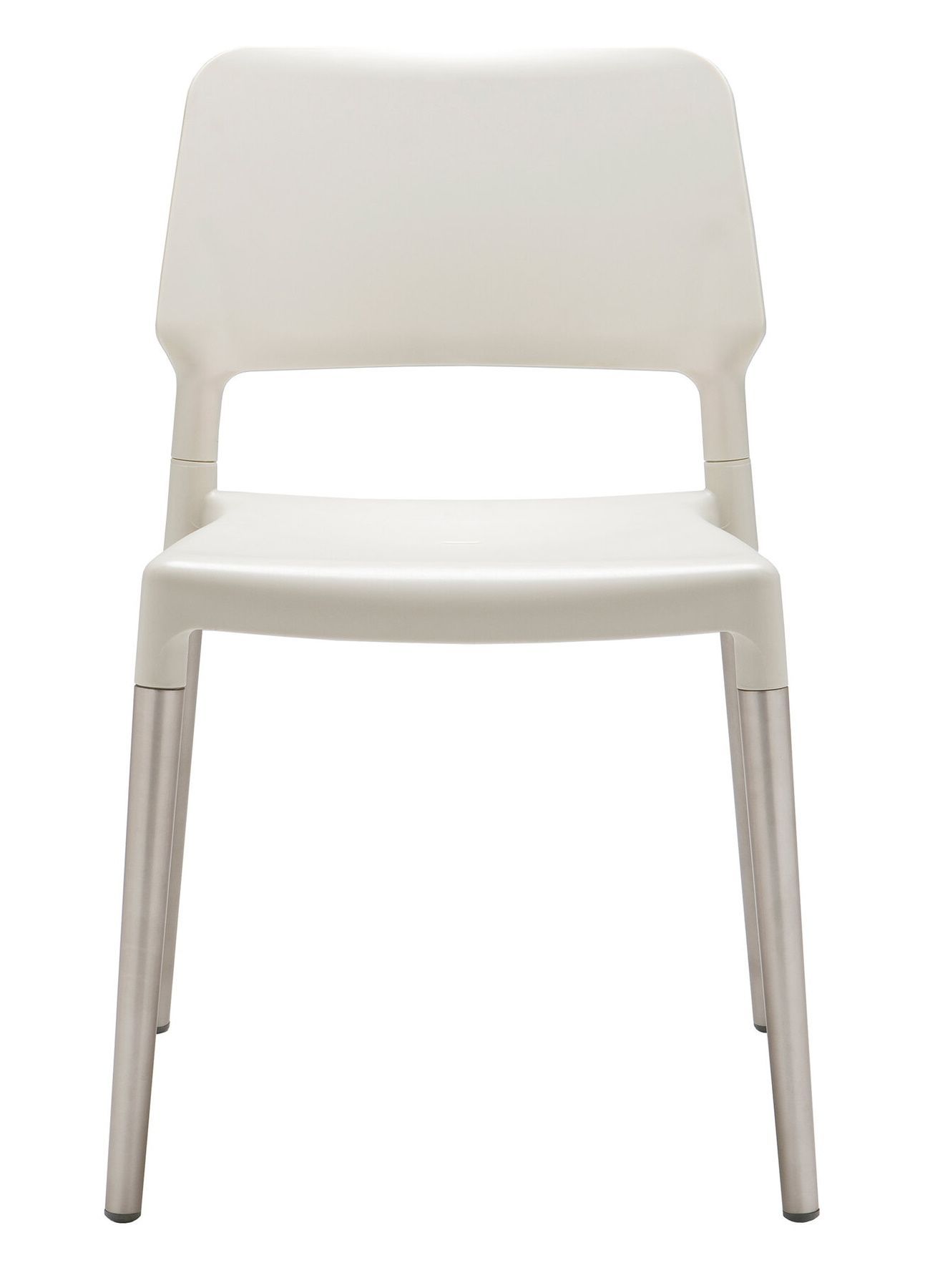 Belloch Outdoor Chair White with Aluminium Legs Santa & Cole