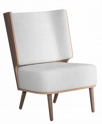 Serena Lounge Chair Armchair dark stained oak novoform 