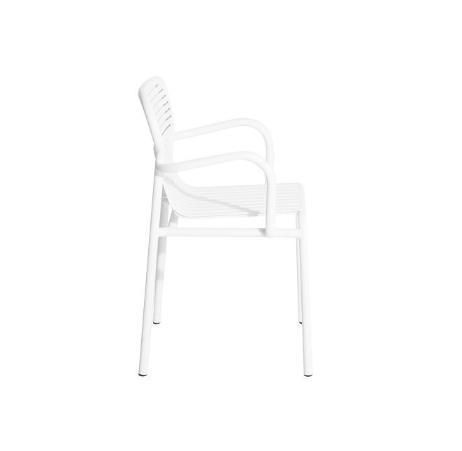 Week-End Garden Chair with Armrests Petite Friture White Week-End Garden Chair with Armrests Petite Friture White