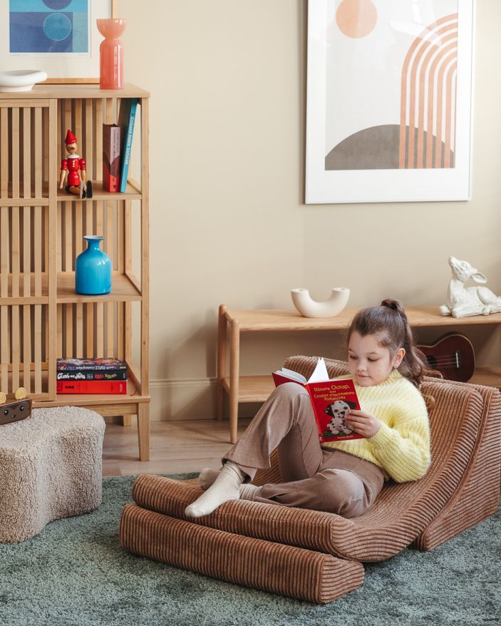 Moon children's armchair wide cord Wigiwama