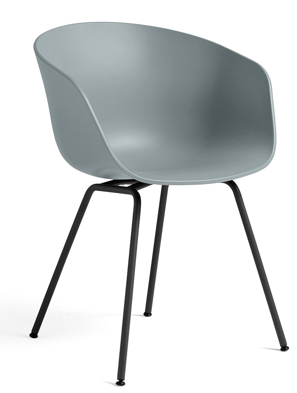 About A Chair AAC26 / AAC 26 Preferred combination Hay Dusty blue About A Chair AAC26 Stuhl in Dusty Blue mit schwarzem Stahlgestell, moderner Designstuhl.