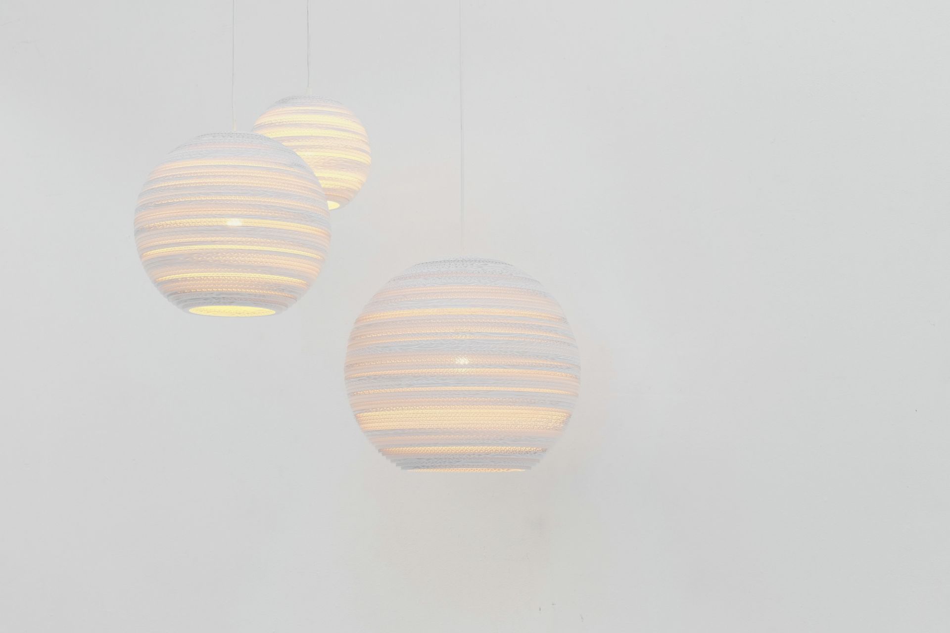 Scraplights Moon 18 Pendant lamp White Graypants