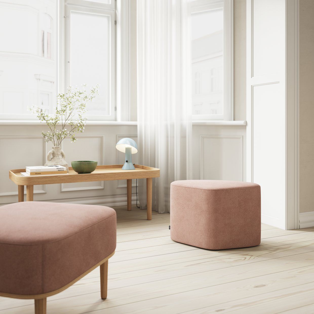 Madison pouf stool novoform