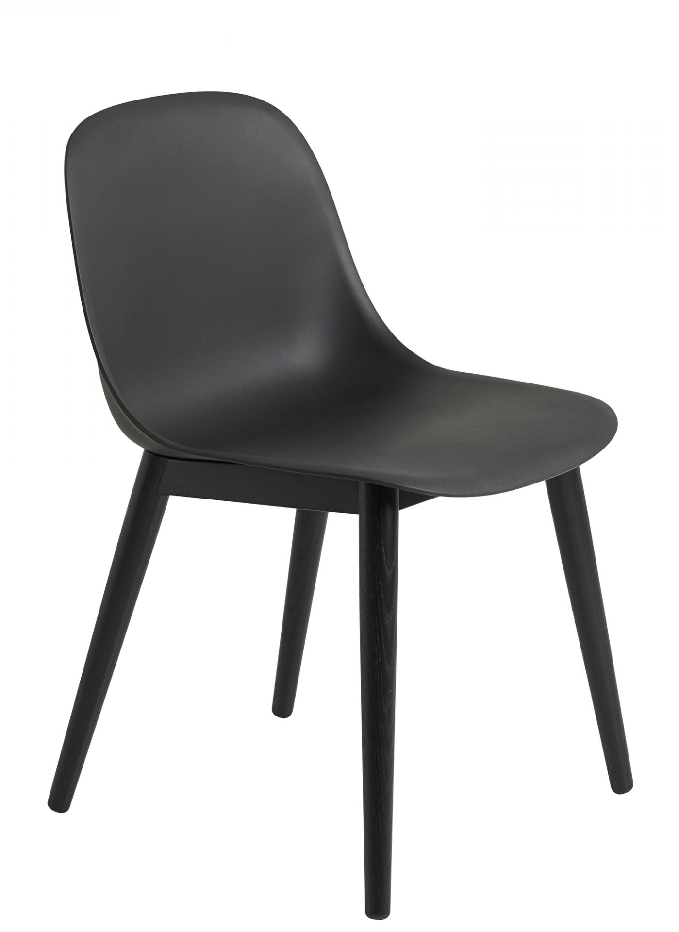 Fiber Side Chair Wood Base Chair Muuto