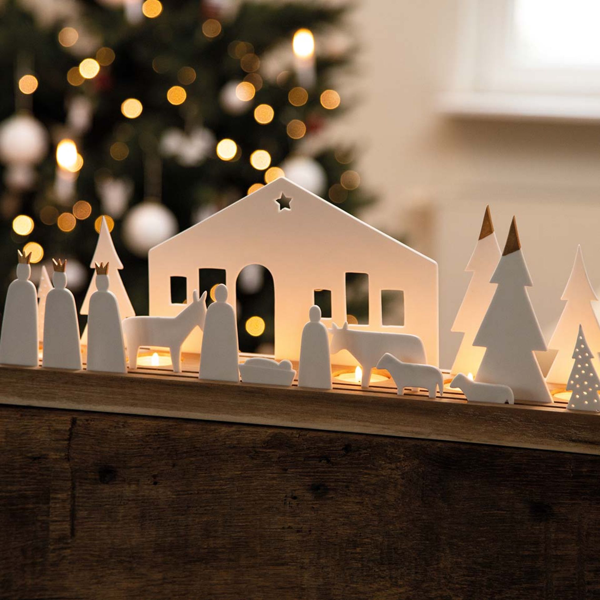 Living Xmas Light Object Crib Räder