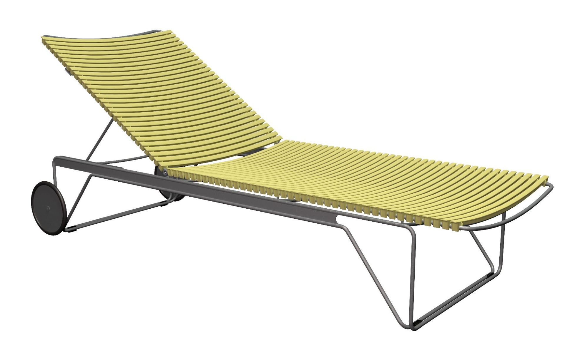 Click Adjustable Chaise Longue sun lounger Outdoor HOUE