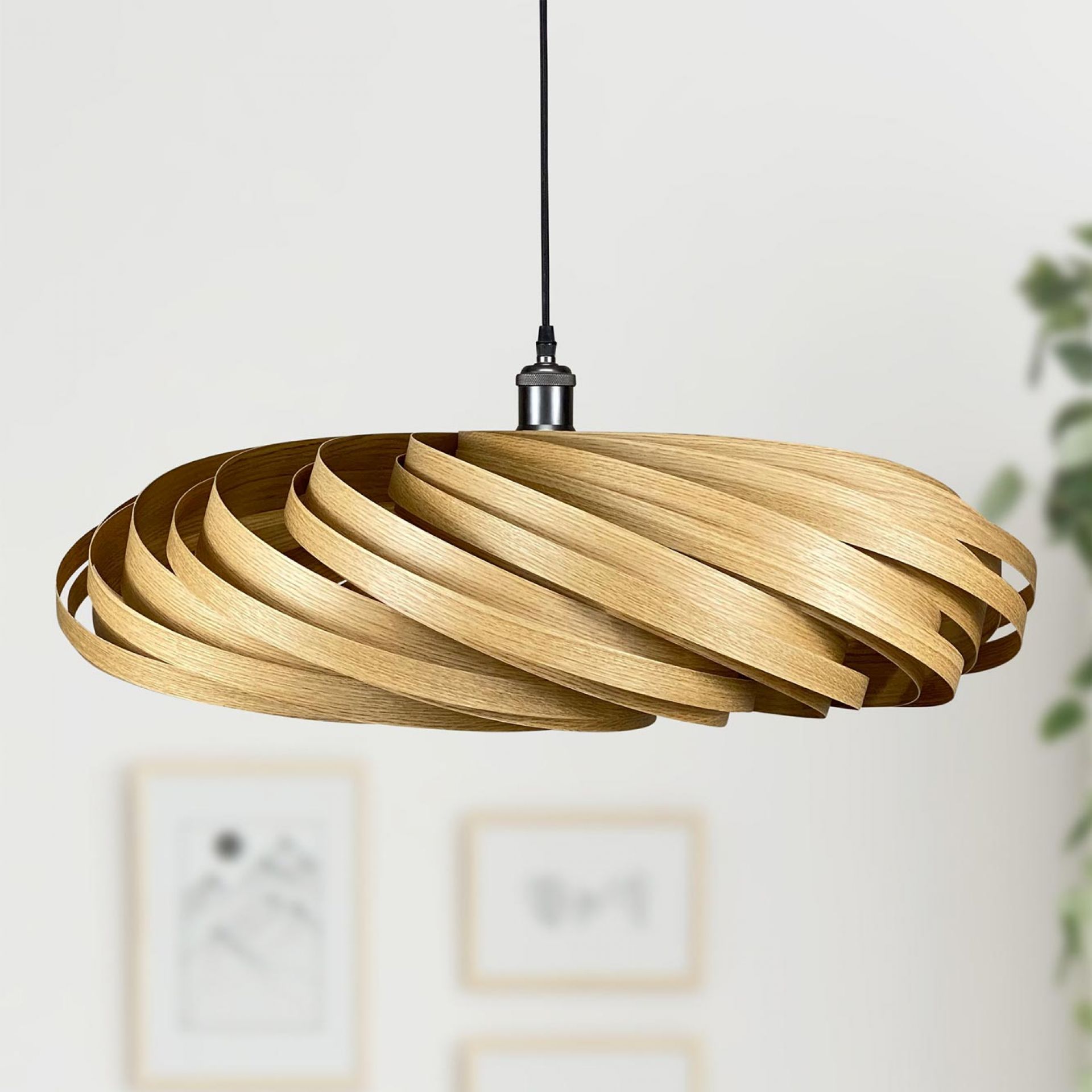 Veneria Pendant lamp Ø70 cm Oak Gofurnit