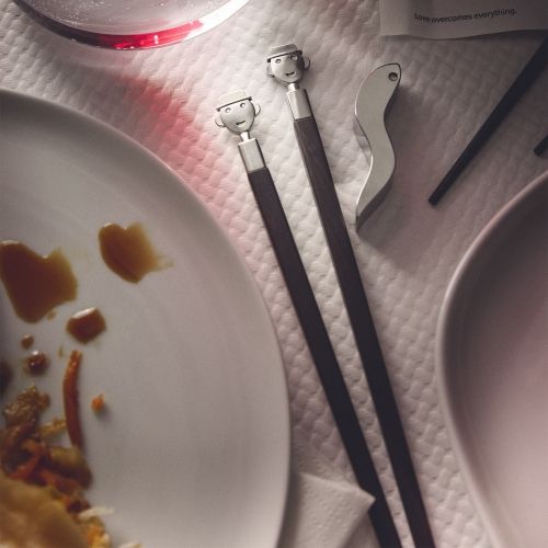 AM44SET2 Anna Stick chopsticks Alessi