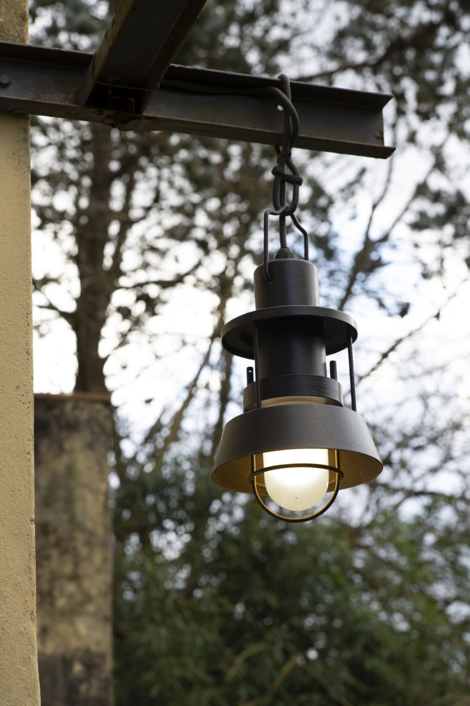 Polo Outdoor Suspension lamp Ø21cm Anthracite Martinelli Luce