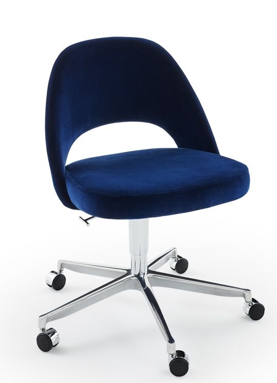 Saarinen Relax Conference Chair 5-Star Swivel Base without Armrest Knoll Interntional 
