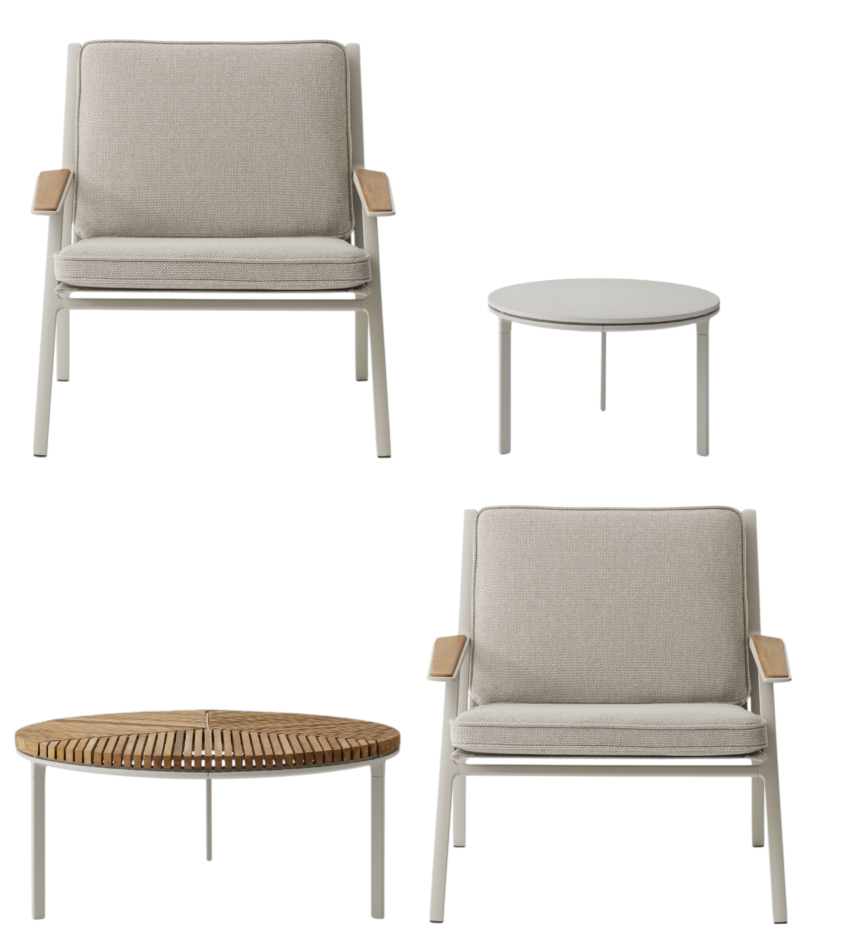 Open-Air Outdoor Set 5 Lounge Small Vipp 