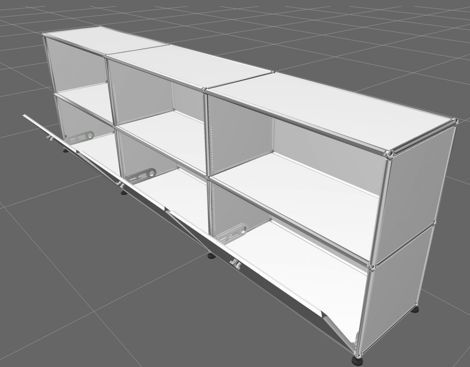 USM Haller Sideboard 3 Open / 3 Flaps Pure white - FAST DELIVERY    