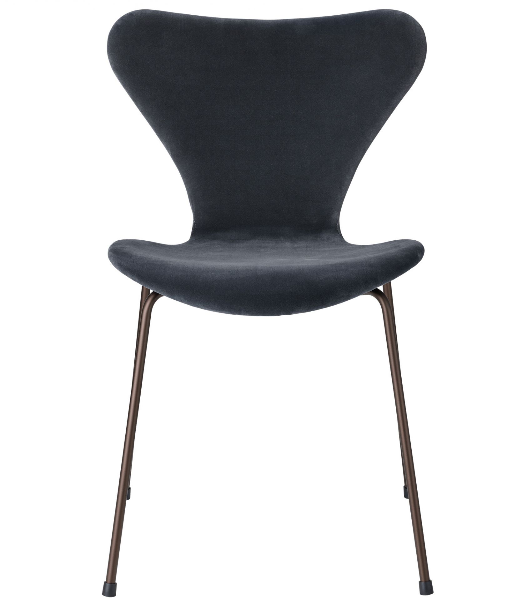 Series 7 3107 Belfast Chair fully upholstered Fritz Hansen midnight blue