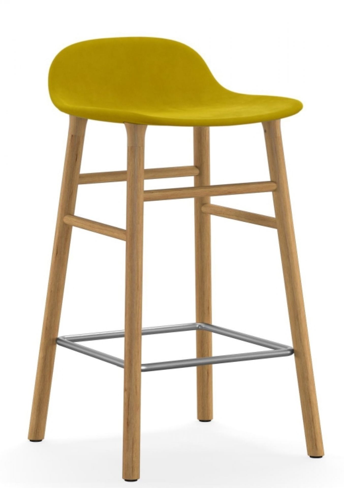 Form Barstool  H 65 cm Oak Upholstered Normann Copenhagen