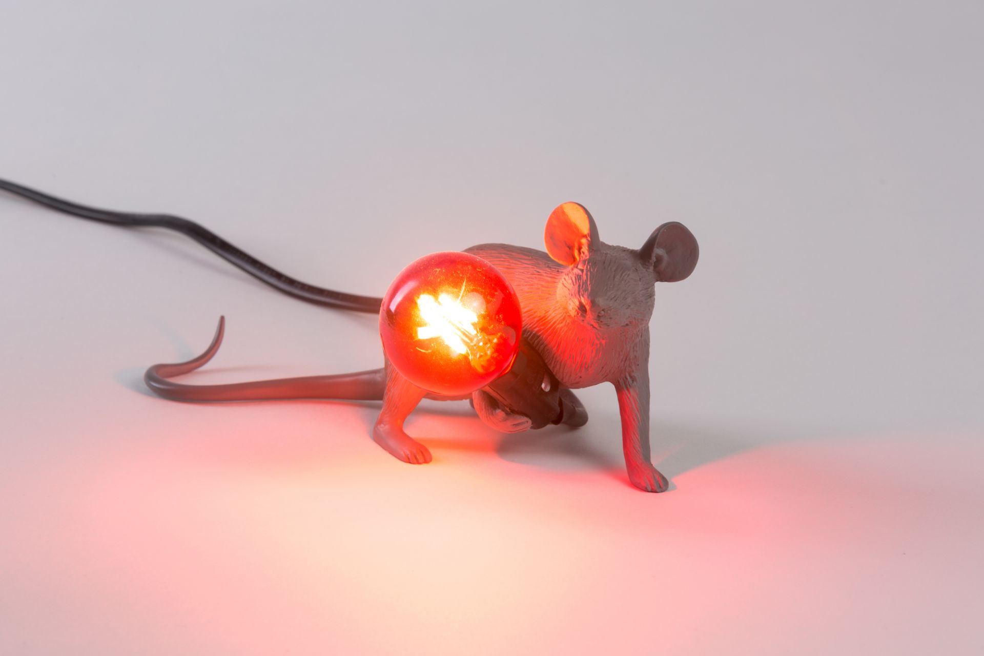 Mouse Lamp table lamp grey Seletti SINGLE PIECES